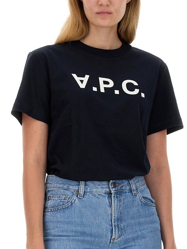 Standard Grand VPC Short Sleeve T-Shirt Navy - A.P.C. - BALAAN 9