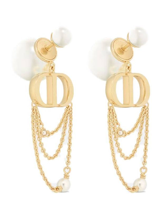 Tribales Pearl Earrings Gold - DIOR - BALAAN 2