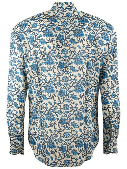 MC2 Saint Barth Sikelia Incotone Men'S Shirt With Print Ajrakh - MC 2 SAINT BARTH - BALAAN 2