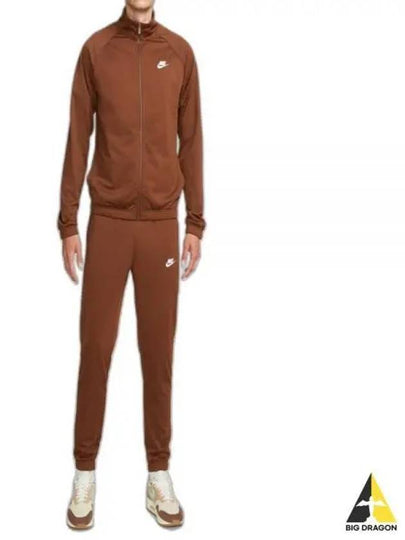 Club Men's Polyester Fabric Training Track Suit Brown - NIKE - BALAAN 2