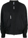 By Stella Mccartney Woven Bomber Jacket Black - ADIDAS - BALAAN 1