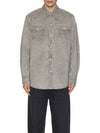 Frontier Denim Long Sleeve Shirt Grey - OUR LEGACY - BALAAN 4