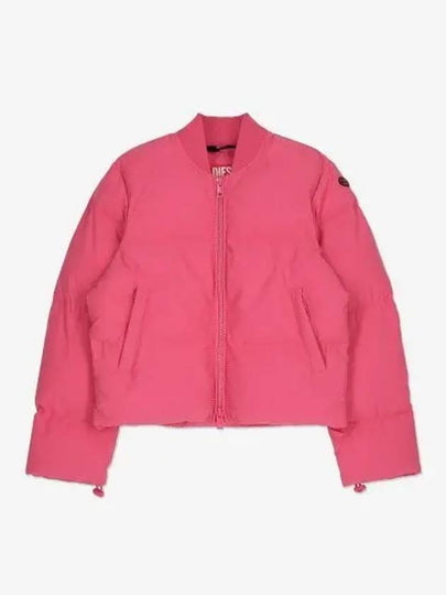 W Oluch Oval D Patch Bomber Jacket Pink - DIESEL - BALAAN 2