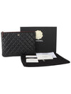 A82545 Lambskin pocket clutch gold plated new medium overseas invoice 33561Y - CHANEL - BALAAN 8