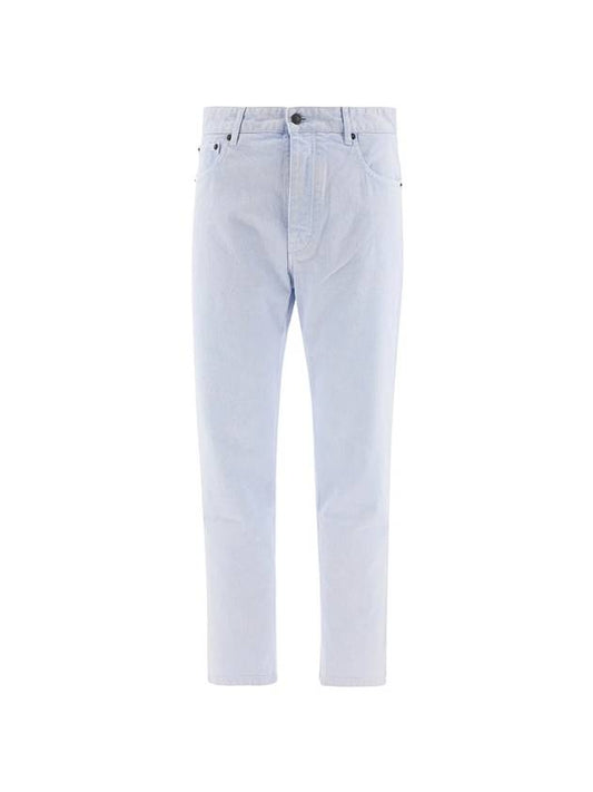 Men's Mattiussi Straight Pants Light Blue - AMI - BALAAN.