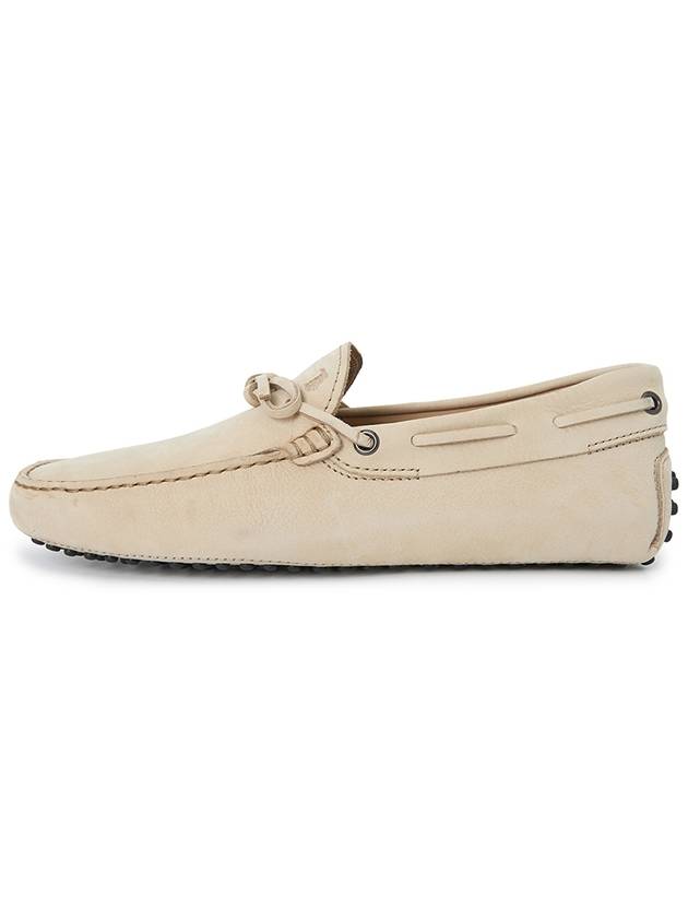 Gommino Nubuck Driving Shoes  Beige - TOD'S - BALAAN 4