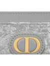 30 Montaigne Freesia Card Wallet Gray - DIOR - BALAAN 2