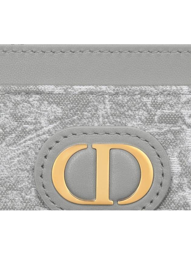 30 Montaigne Freesia Card Wallet Gray - DIOR - BALAAN 2