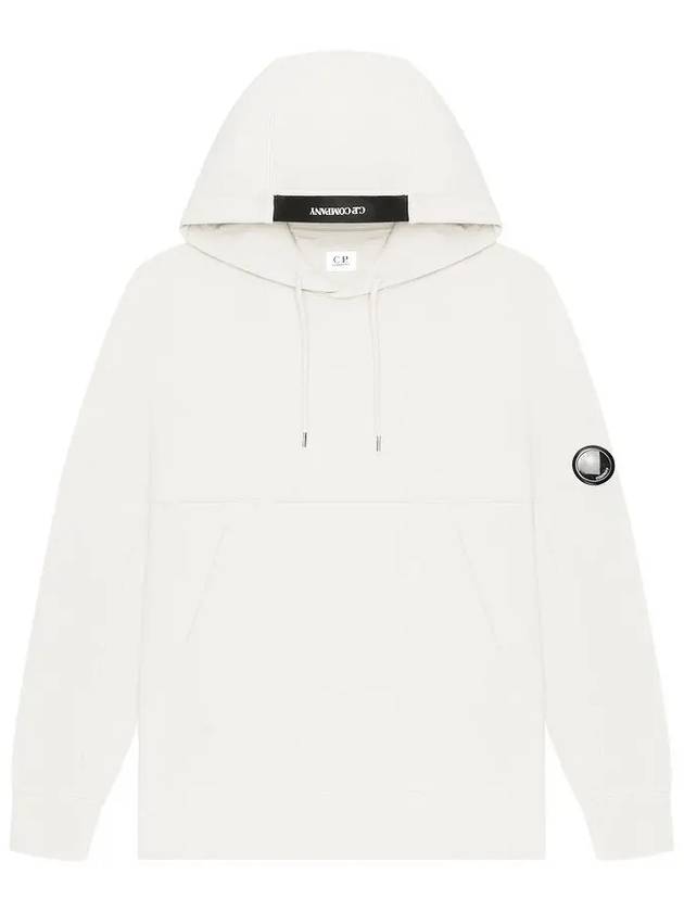 Lens Wappen Brushed Hoodie White - CP COMPANY - BALAAN 3