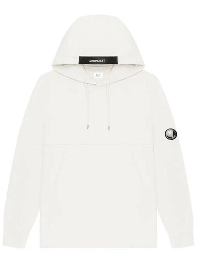 Lens Wappen Brushed Hoodie White - CP COMPANY - BALAAN 2