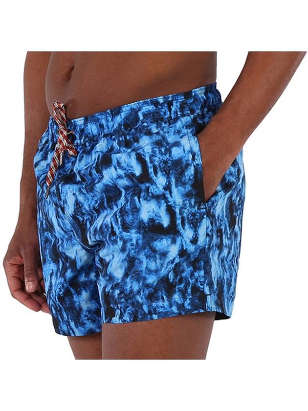 Burberry Men's Midnight Navy Greenford Ripple Print Swim Shorts Size X Small - BURBERRY - BALAAN 3