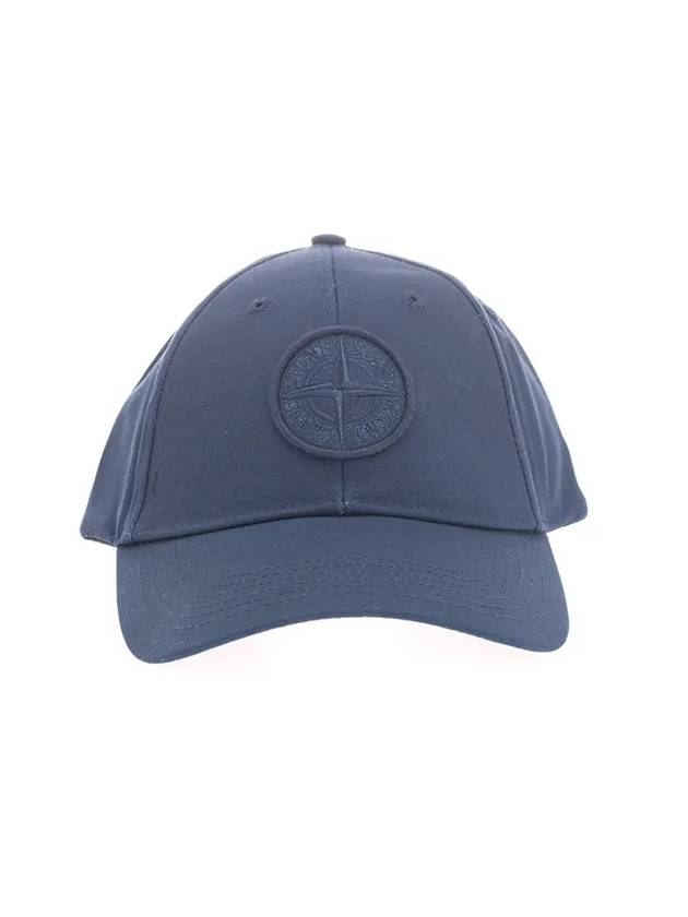 embroidered logo ball cap blue navy - STONE ISLAND - BALAAN.