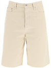 Utility Bermuda Denim Shochu Beige - OFF WHITE - BALAAN 1