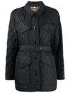 Diamond Quilted Nylon Canvas Field Jacket Black - BURBERRY - BALAAN 3