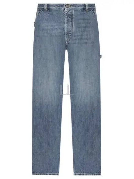 Cotton Straight Jeans Blue - BOTTEGA VENETA - BALAAN 2