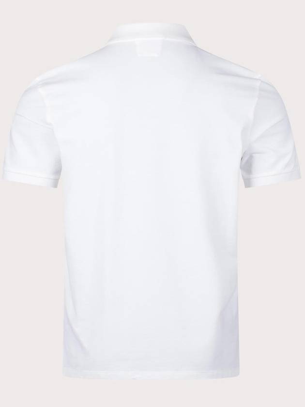 Stretch Piquet Regular Polo Shirt White - CP COMPANY - BALAAN 3