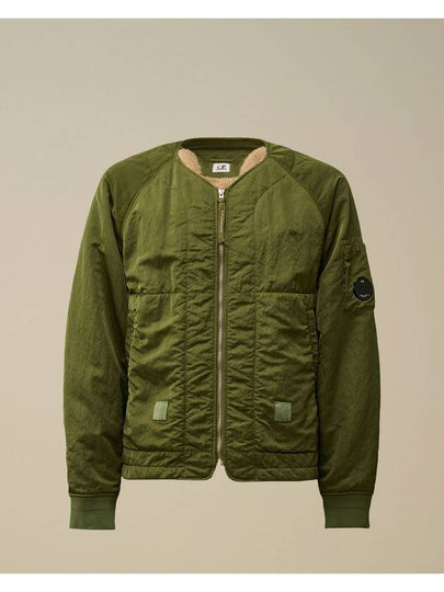 Nylon B Lined Bomber Jacket Green - CP COMPANY - BALAAN 2