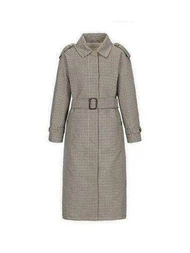 Women s The Cube Houndstooth Trench Coat Multi 2390211337600 - MAX MARA - BALAAN 1