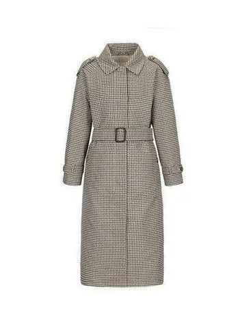 Women s The Cube Houndstooth Trench Coat Multi 2390211337600 - MAX MARA - BALAAN 1