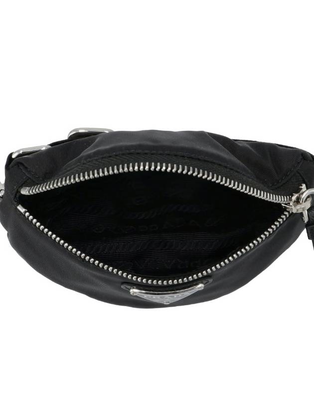 Nylon Strap Mini Pouch Bag Black - PRADA - BALAAN.
