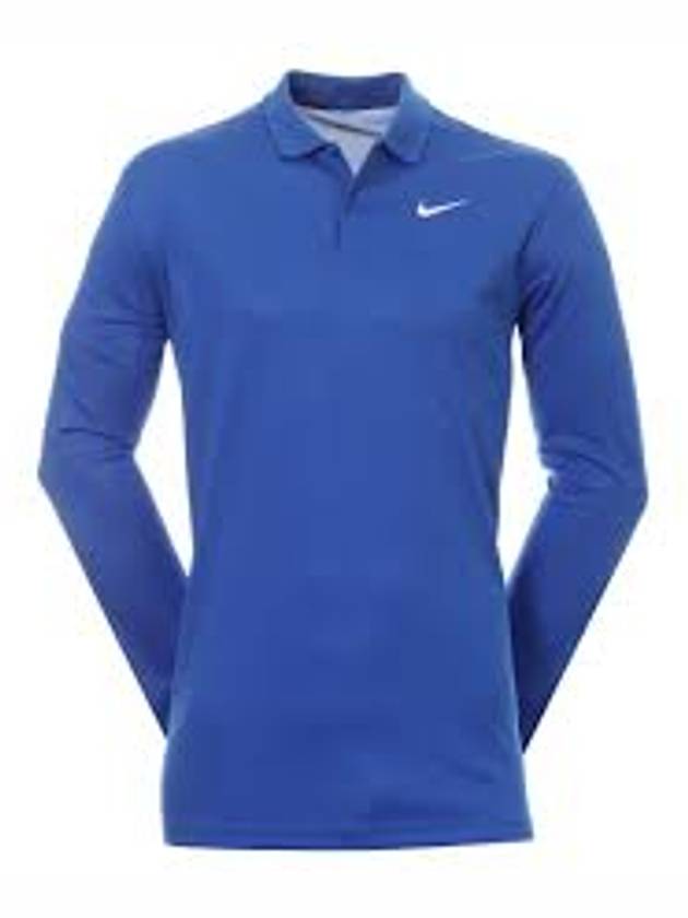 Men's Golf Dri-Fit Victory Solid Long Sleeve Polo DN2344 480 LS - NIKE - BALAAN 3