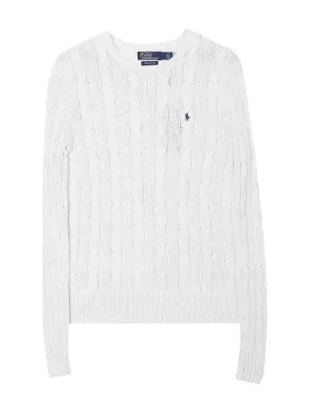 Pony Logo Embroidered Cable Knit Women - POLO RALPH LAUREN - BALAAN 1