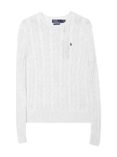 Pony logo embroidered cable knit women - POLO RALPH LAUREN - BALAAN 1