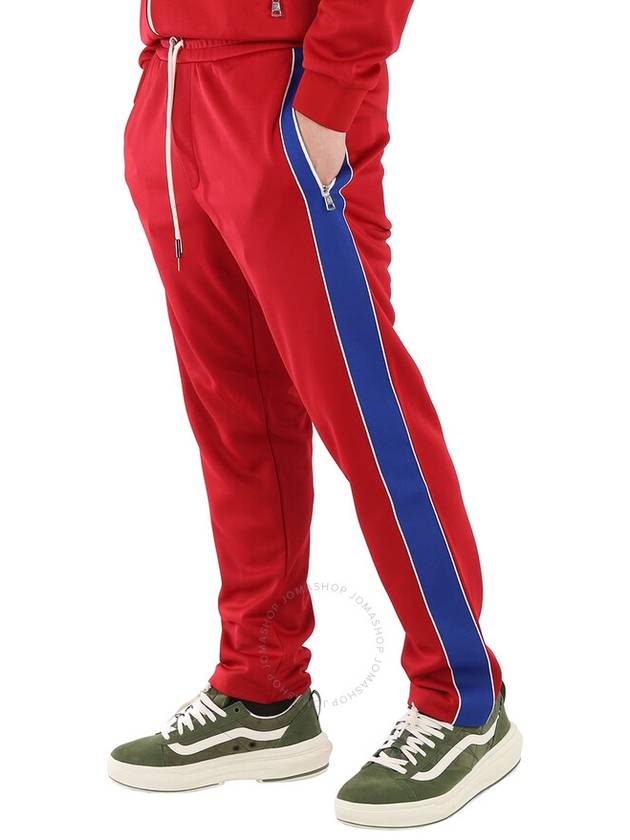 Men's Side Stripe Track Pants Red - MONCLER - BALAAN 3