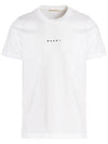 Classic Logo Print Cotton Short Sleeve T-Shirt White - MARNI - BALAAN 1