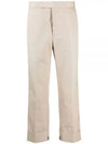 Typewriter Classic Backstrap Straight Pants Beige - THOM BROWNE - BALAAN 2