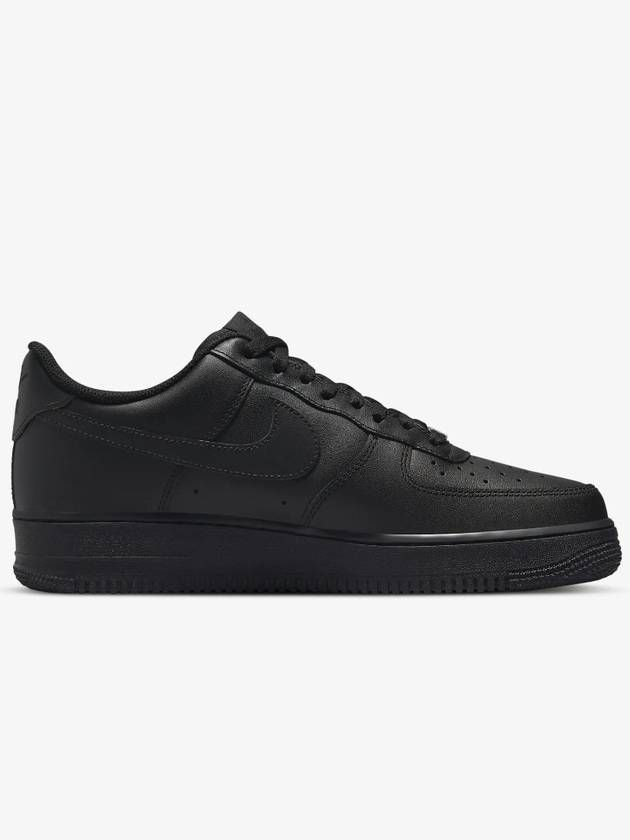 Air Force 1 '07 Low Top Sneakers Triple Black - NIKE - BALAAN 4