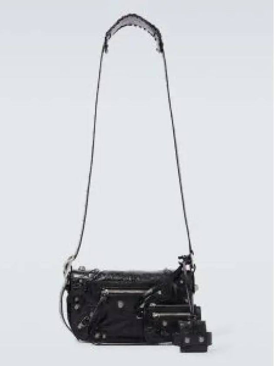 Zipper Stud Arena Lambskin Shoulder Bag Black - BALENCIAGA - BALAAN 2