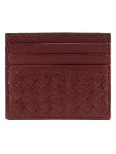 Intrecciato Weaving Card Wallet Wine - BOTTEGA VENETA - BALAAN 2