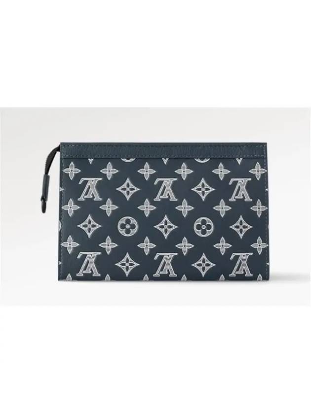 Gaston Wearable Monogram Shadow Long Wallet Ink Blue - LOUIS VUITTON - BALAAN 5