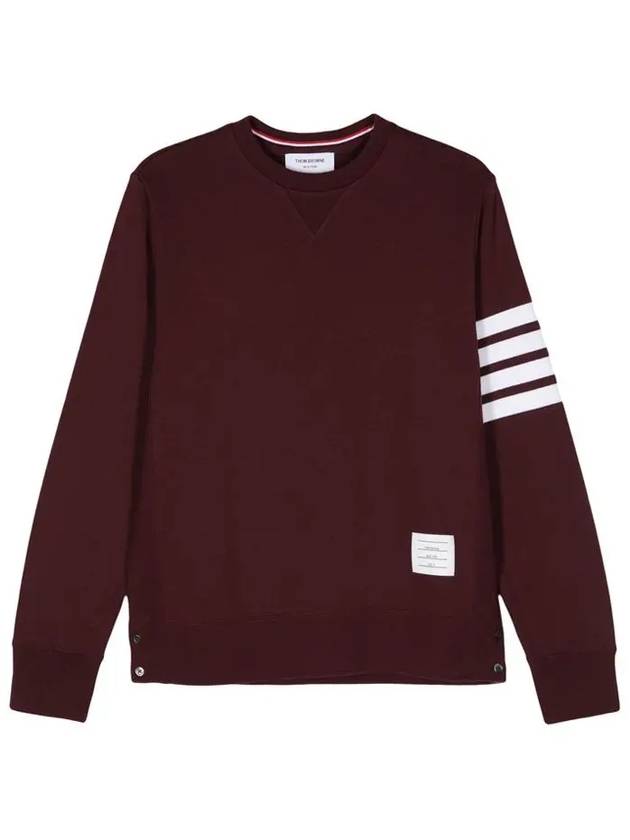 4 Bar Loopback Jersey Sweatshirt Red - THOM BROWNE - BALAAN 3