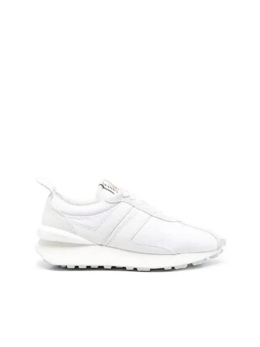 Logo Patch Low Top Sneakers White - LANVIN - BALAAN 2