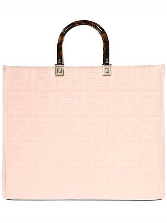 Sunshine FF Logo Medium Tote Bag Pink - FENDI - BALAAN 2
