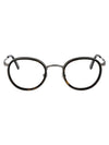 Eyewear Round Eyeglasses Dark Havana - MONCLER - BALAAN 1