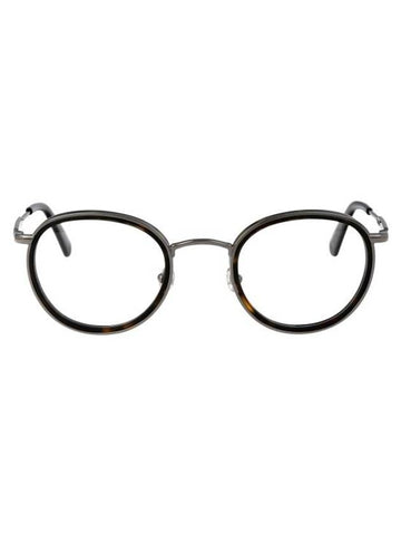 Eyewear Round Eyeglasses Dark Havana - MONCLER - BALAAN 1