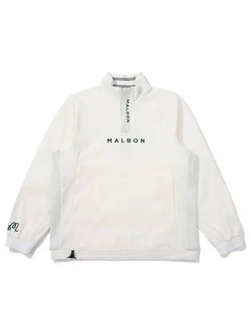 Amosa hybrid anorak jacket OFF white MAN - MALBON GOLF - BALAAN 1