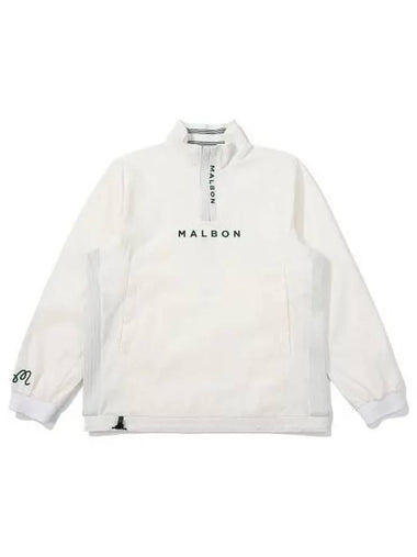 Amosa hybrid anorak jacket OFF white MAN - MALBON GOLF - BALAAN 1