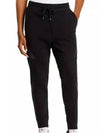 Men's Diagonal Lens Wappen Fleece Track Pants Black - CP COMPANY - BALAAN 2