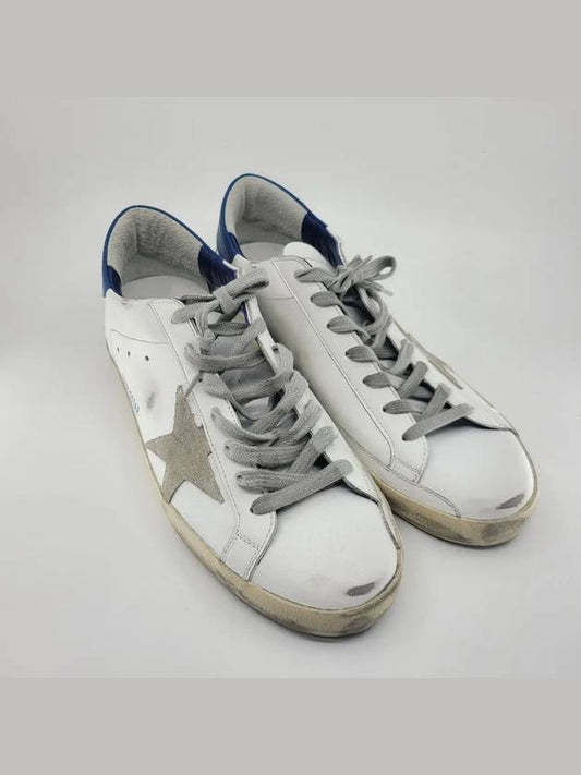 Superstar Classic Low Top Sneakers Blue White - GOLDEN GOOSE - BALAAN 2