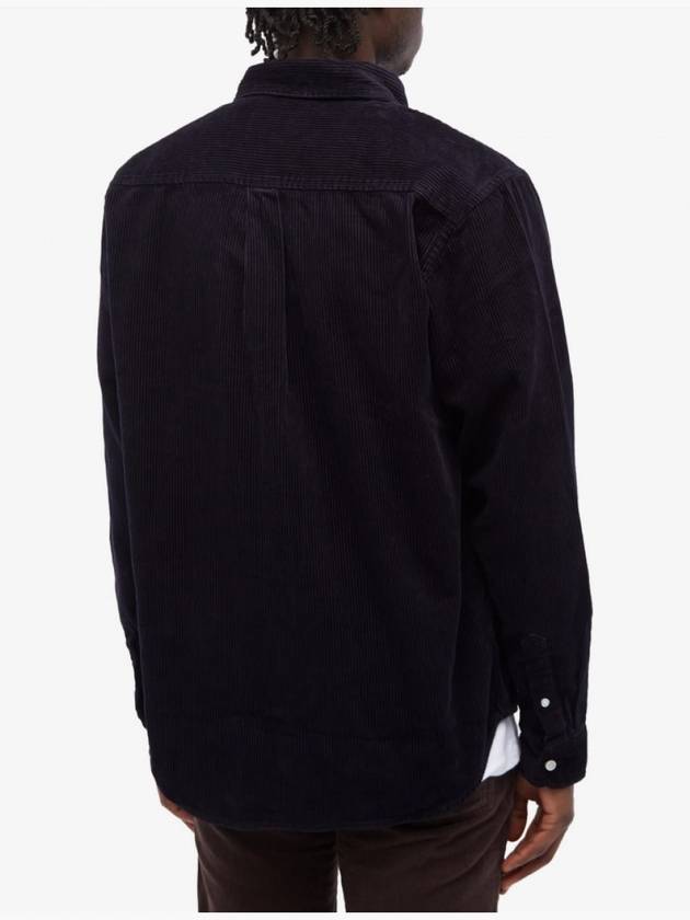 Madison Cord Long Sleeve Shirt Navy - CARHARTT WIP - BALAAN 4