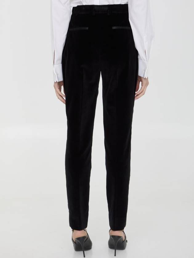 Velvet Tuxedo Pants - DOLCE&GABBANA - BALAAN 4