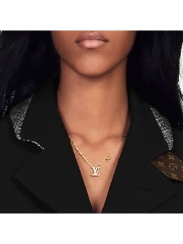 LV Iconic Crystal Necklace Gold - LOUIS VUITTON - BALAAN 6