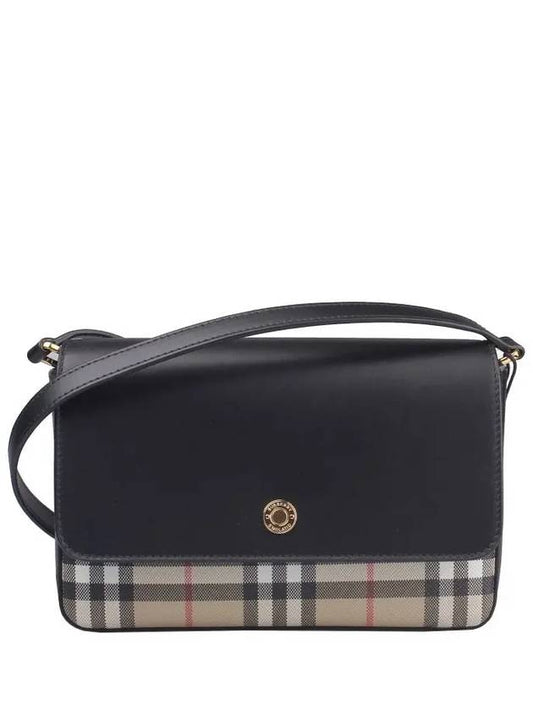 Mini Vintage Check Leather Cross Bag Archive Beige Black - BURBERRY - BALAAN 2