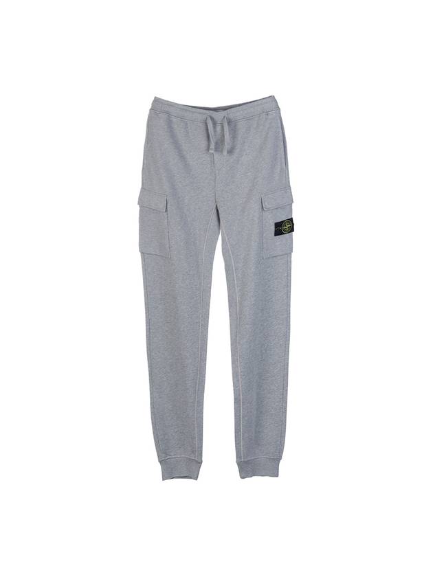 Garment Dyed Cotton Fleece Track Pants Grey - STONE ISLAND - BALAAN 2