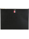 Medium Document Holder Clutch Bag Black - THOM BROWNE - BALAAN 3