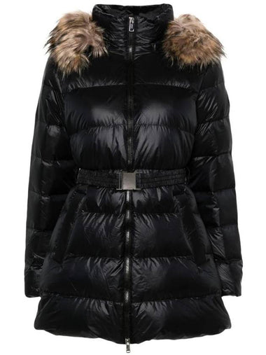 Fake Fur Belt Hood Padding Black - POLO RALPH LAUREN - BALAAN 1